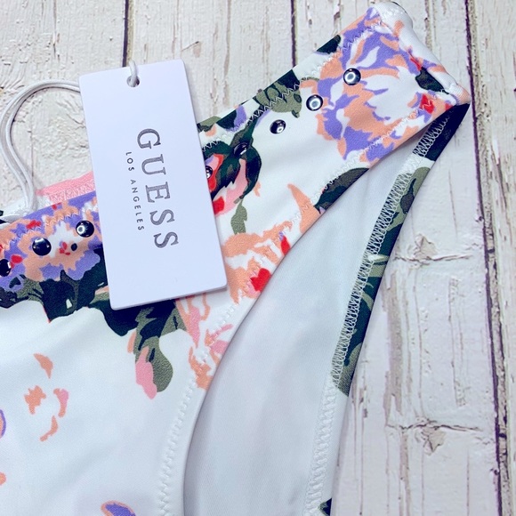 Women’s Guess Floral Bikini Bottom Medium, New - Picture 9 of 14